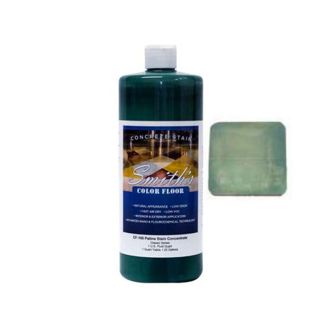 Smith's Color Floor - Water-based Stain for Concrete (Concentrate) Smith Paints Quart Patina 