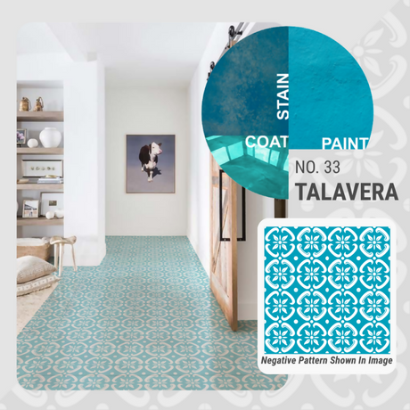 Talavera Pattern - Adhesive-Backed Stencil