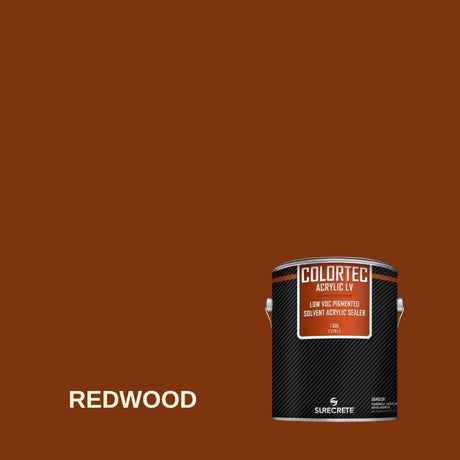 Colortec Acrylic LV Pigmented Outdoor Acrylic Sealer - Low VOC Surecrete 1 Gallon Redwood 