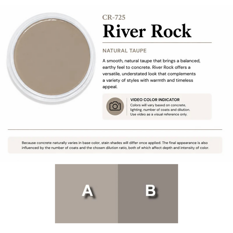 Water Reducible Concentrated (WRC) Concrete Stain