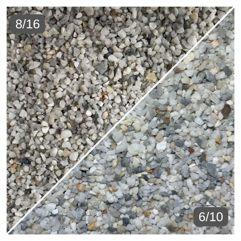 Arkansas White Swimming Pool Pebbles - 50 lb Consolidated Aggregates 