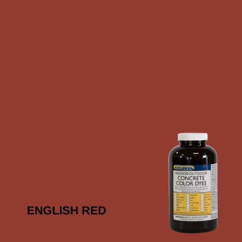 Interior/Exterior Concrete Color Dye EZChem Inc English Red Single Unit 