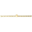 130K BTU 25.75" Linear Brass Burner for Firepits Warming Trends 