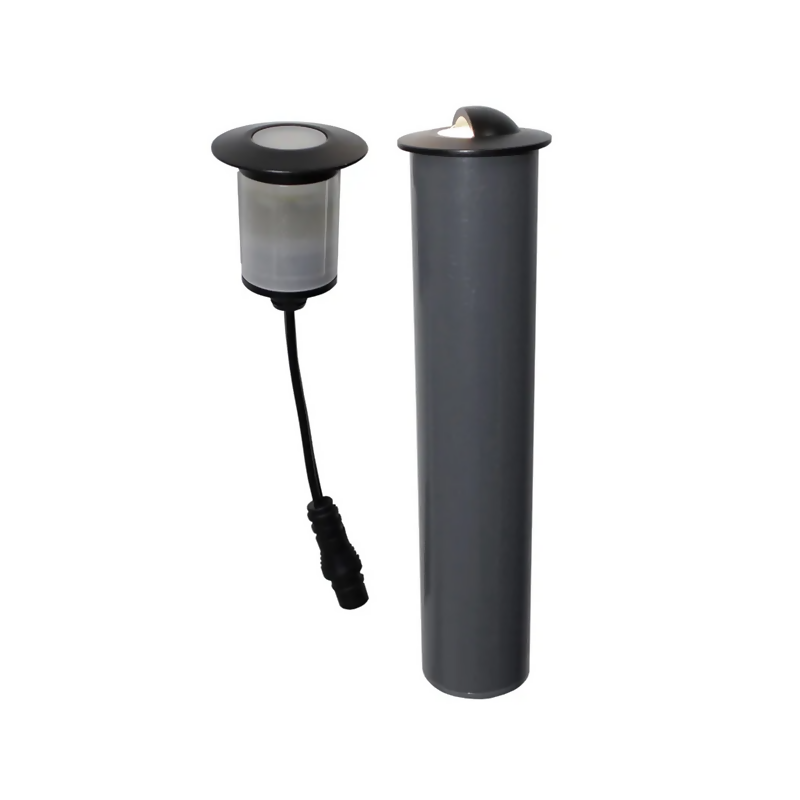 Tru-Scapes Concrete 1.5" LED Dot Light for Steps & Patios (12V Warm White)