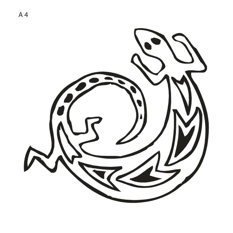 A4 - Flattoo Stencil