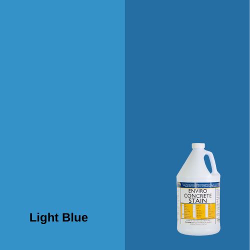 Enviro Concrete Water-Based Stain EZChem Inc Light Blue 1 Gallon 