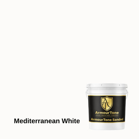 ArmourTone Sanded - Colored Texture Coating - 5 Gallon ArmourTone Mediterranean White 