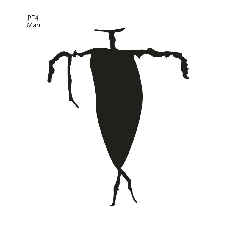 PF4 Man - Flattoo Stencil