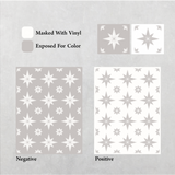 Davis Star Pattern - Adhesive-Backed Stencil