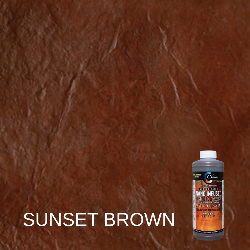 Classic Nano Infused Semi-Transparent Decorative Concrete Water-Based Stain - 1 Quart - Concentrate
