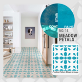 Meadow Petals Pattern - Adhesive-Backed Stencil