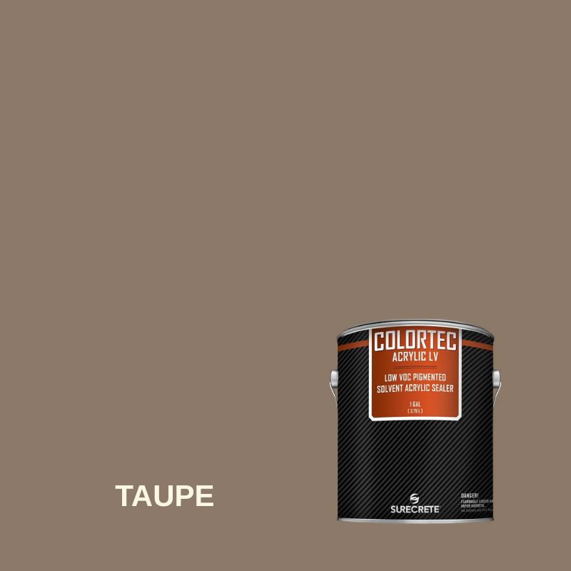 Colortec Acrylic LV Pigmented Outdoor Acrylic Sealer - Low VOC Surecrete 1 Gallon Taupe 