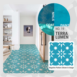 Terra Lumen Pattern - Adhesive-Backed Stencil