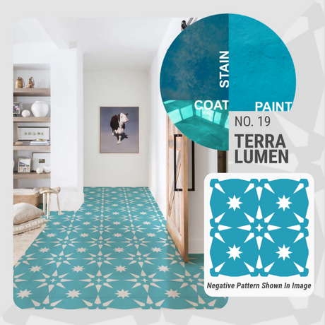 Terra Lumen Pattern - Adhesive-Backed Stencil