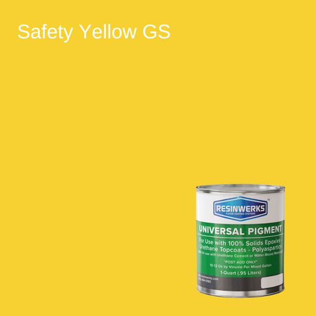 Universal Pigments - Urethane, Polyaspartic and 100% Solids Epoxy Pigments Resinwerks Inc 1 Pint Safety Yellow (GS) 