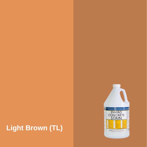 Enviro Concrete Water-Based Stain EZChem Inc Light Brown 1 Gallon 