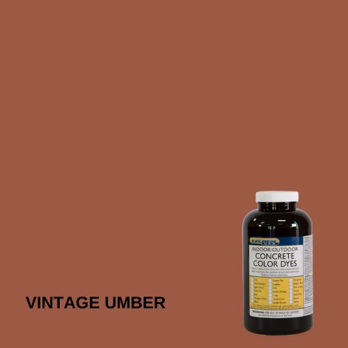 Interior/Exterior Concrete Color Dye EZChem Inc Vintage Umber Single Unit 