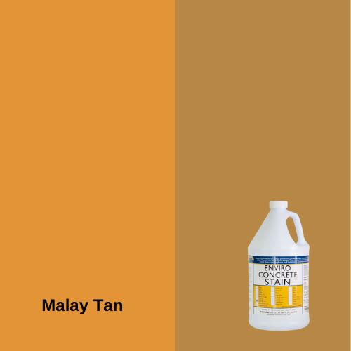 Enviro Concrete Water-Based Stain EZChem Inc Malay Tan 1 Gallon 