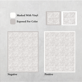 Cadence Pattern - Adhesive-Backed Stencil