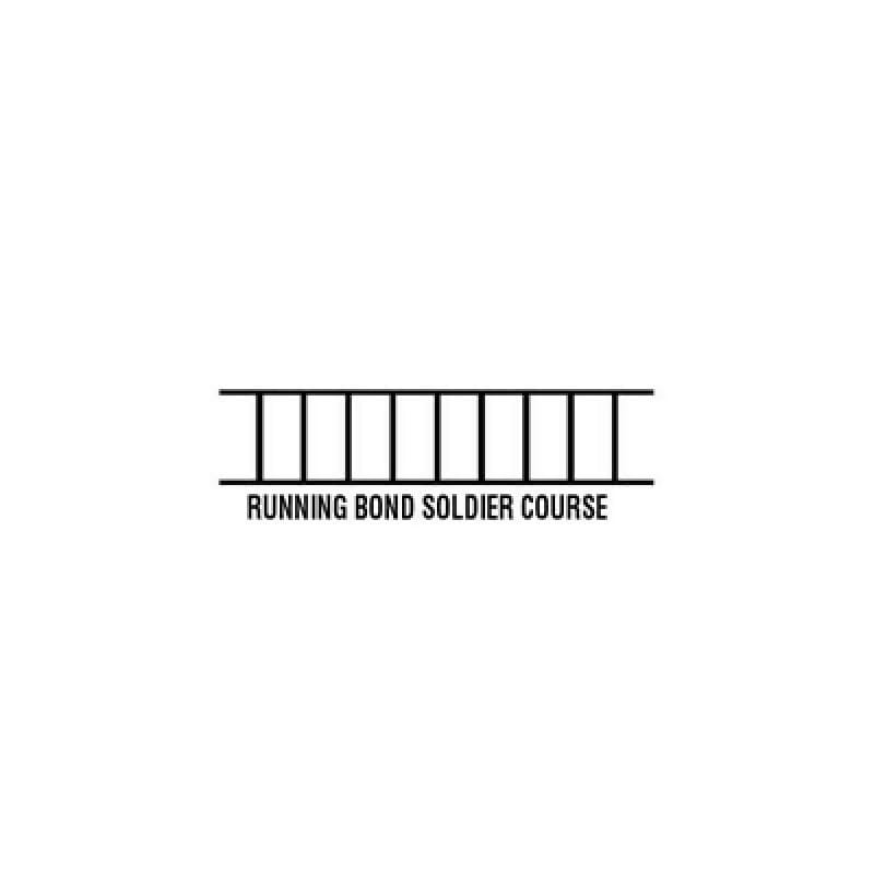 Running Bond Soldier - Adhesive Stencil - 300 ln ft