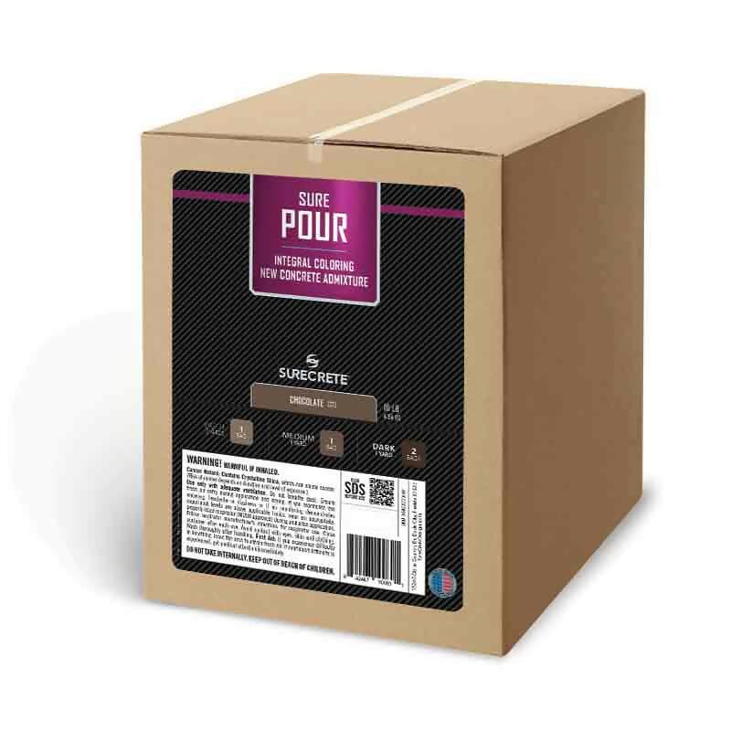 SurePour Concrete Integral Color Sacks for Fresh Concrete 10lb. Surecrete 