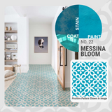 Messina Bloom Pattern - Adhesive-Backed Stencil