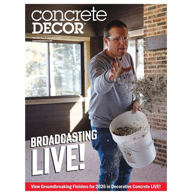 Concrete Decor Magazine - Vol. 26 Issue 1 - 25th Anniversary Special Back Issues Concrete Decor Store 