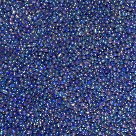 Iridescent Ocean Blue Glass Bead - Swimming Pool Aggregate - 50 lb Consolidated Aggregates 