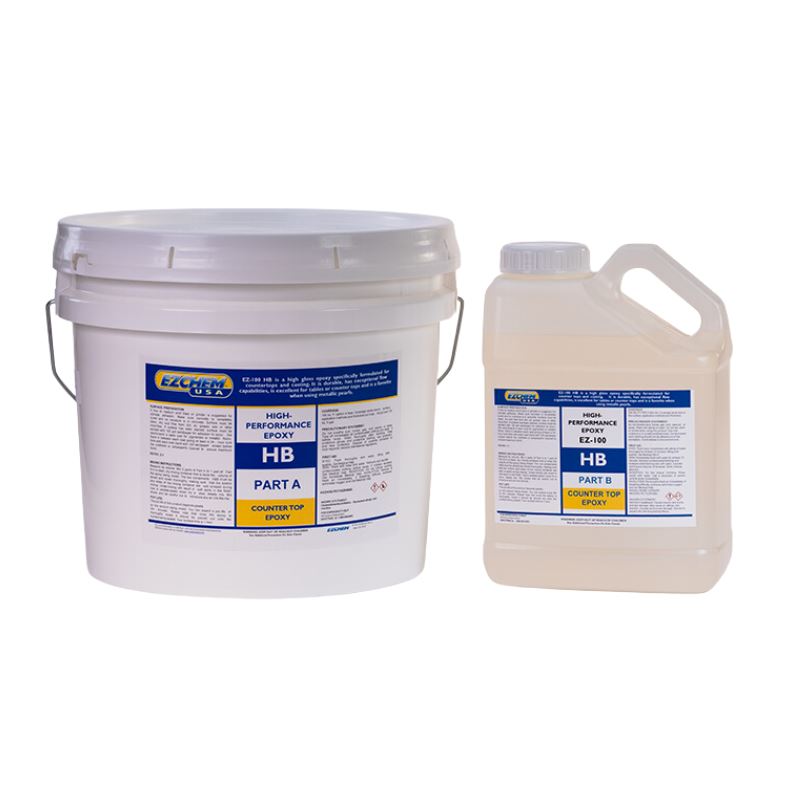 EZ 100 HB - High Build High Gloss Epoxy - 1 Gallon Kit EZChem Inc 