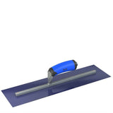 Blue Steel Finishing Trowel - Square End - Comfort Wave Handle Bon Tool 18" x 5" 