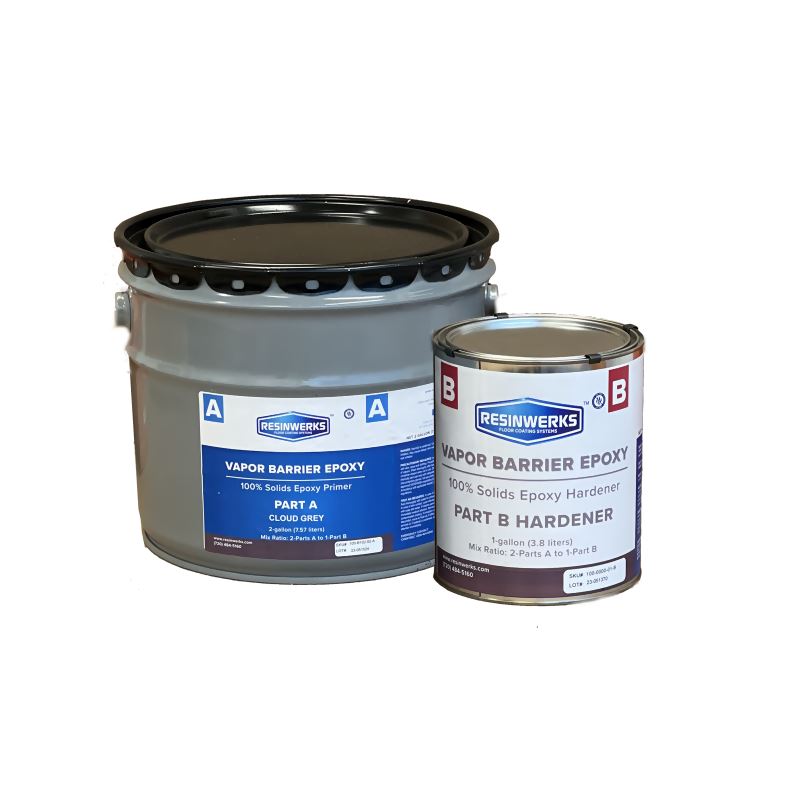 Vapor Barrier Epoxy - 100% Solids Epoxy Primer Resinwerks Inc 