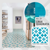 Crux Quadrata Pattern - Adhesive-Backed Stencil