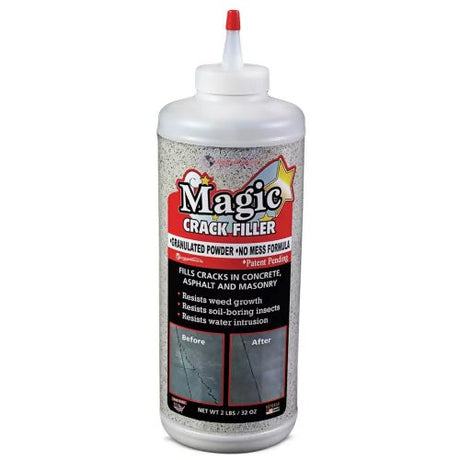 Magic Crack Filler – non-flammable concrete & asphalt crack repair (up to 2″)