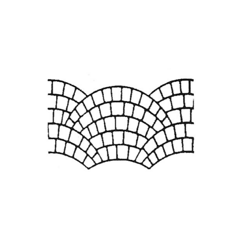 Fish Scale Pattern - Adhesive-backed Stencil Roll - 500 sq ft