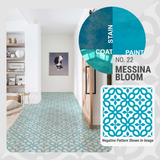 Messina Bloom Pattern - Adhesive-Backed Stencil