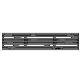 4" x 18" Rain Trench Grate (Heel Proof) Iron Age Designs 