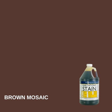 Earthtone Concrete Acid Stain EZChem Inc Brown Mosaic 1 Gallon 