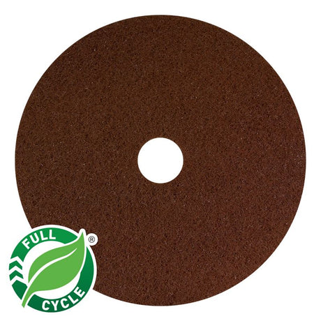 Brown Strip Stripping Pad - Circular - 5 Pack Americo Manufacturing Company 