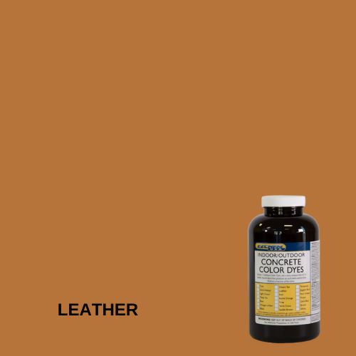 Interior/Exterior Concrete Color Dye EZChem Inc Leather Single Unit 