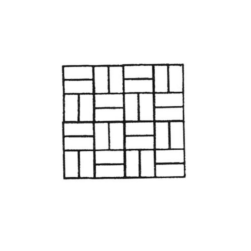Basket Weave Pattern - Adhesive-backed Stencil Roll - 500 sq ft