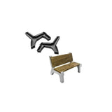 Bench Leg With Backrest Mold Set Marshalltown USA 