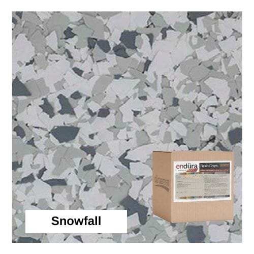 Endura Garage Floor Epoxy Coating Kit - 1000 Square Feet Duraamen Engineered Products Inc Buff Snowfall 