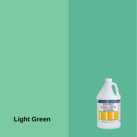 Enviro Concrete Water-Based Stain EZChem Inc Light Green 1 Gallon 