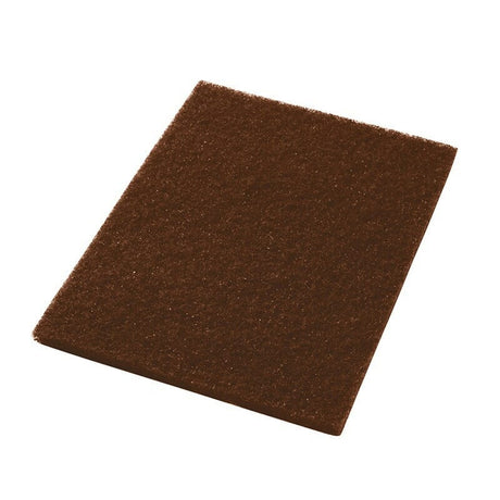 Brown Strip Stripping Pad - Rectangular - 5 Pack Americo Manufacturing Company 