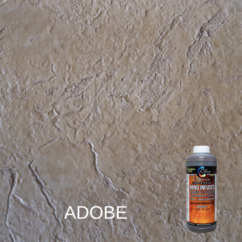 Classic Nano Infused Semi-Transparent Decorative Concrete Water-Based Stain - 1 Quart - Concentrate