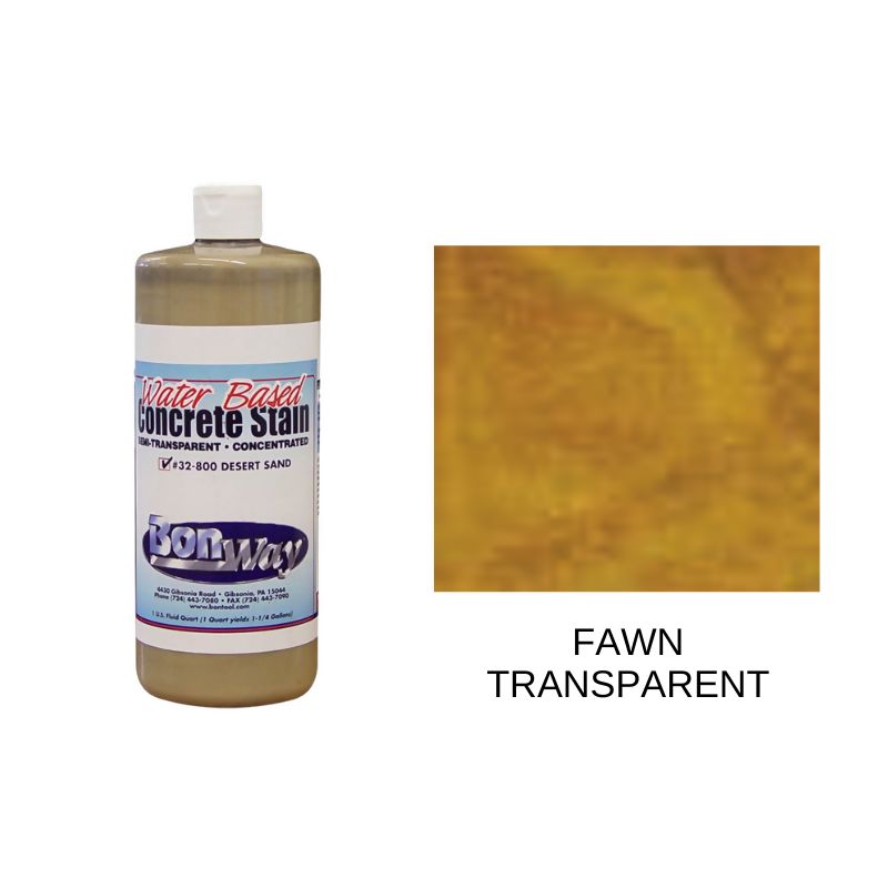 Bon Concrete Stain (Concentrate) Supplies Bon Tool Fawn - Transparent 1 Quart 