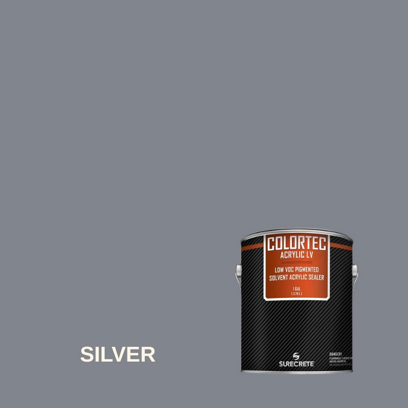 Colortec Acrylic LV Pigmented Outdoor Acrylic Sealer - Low VOC Surecrete 1 Gallon Silver 