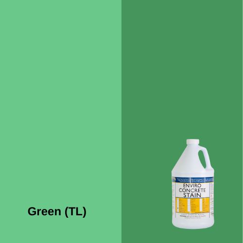 Enviro Concrete Water-Based Stain EZChem Inc Green (TL) 1 Gallon 