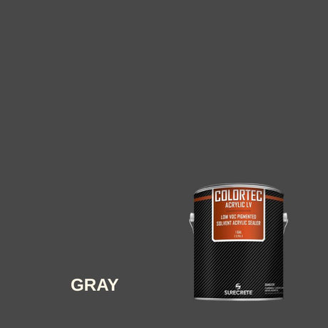Colortec Acrylic LV Pigmented Outdoor Acrylic Sealer - Low VOC Surecrete 1 Gallon Gray 