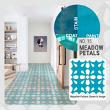 Meadow Petals Pattern - Adhesive-Backed Stencil